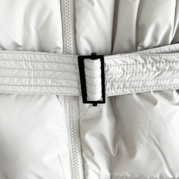 NWT Jack Wolfskin Long Puffer Coat, Light Grey Taupe, Size XS - Picture 13 of 16